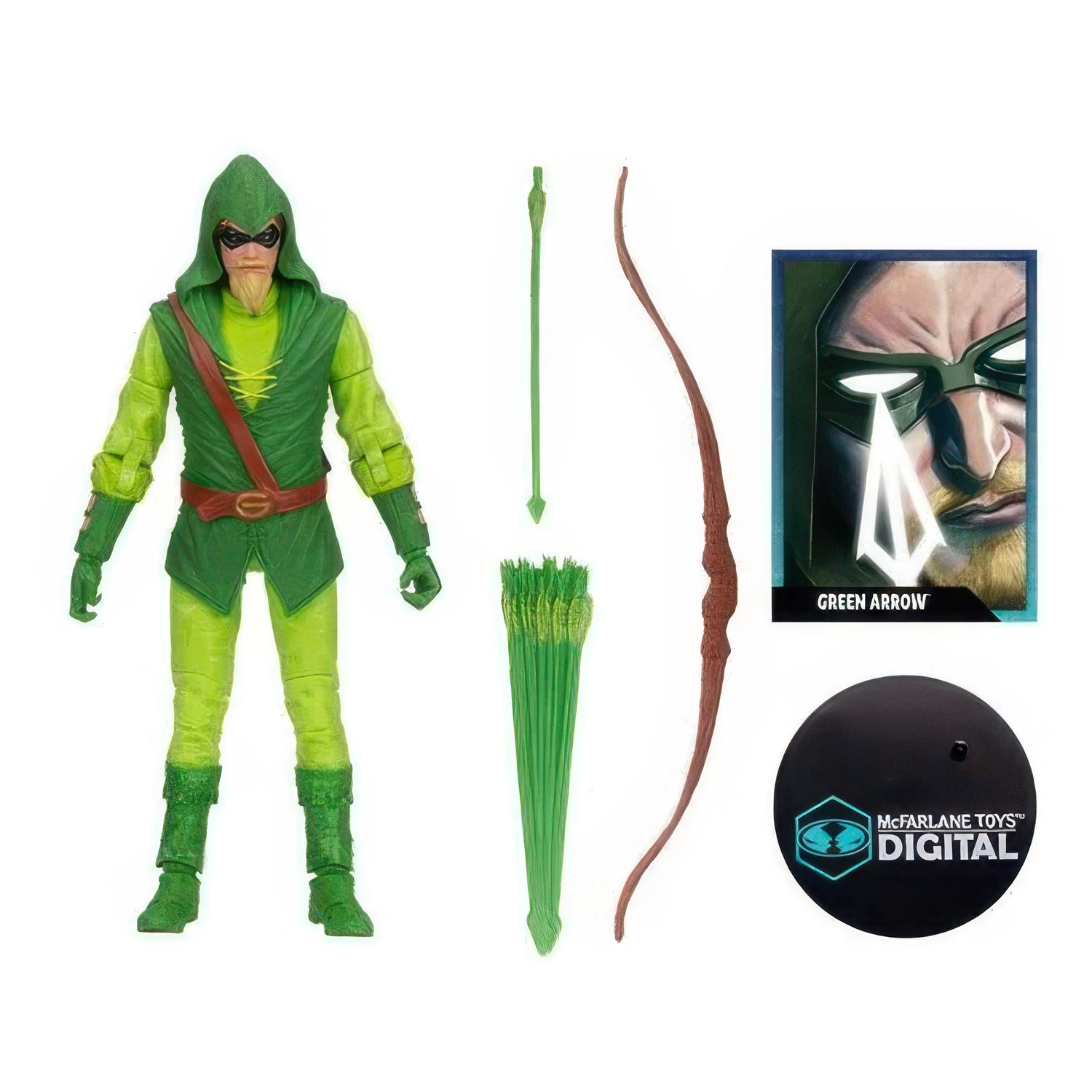 DC Direct (MTD) Figures - W02 - DC Classic - 7" Scale Green Arrow w/ (MTD) Collectible