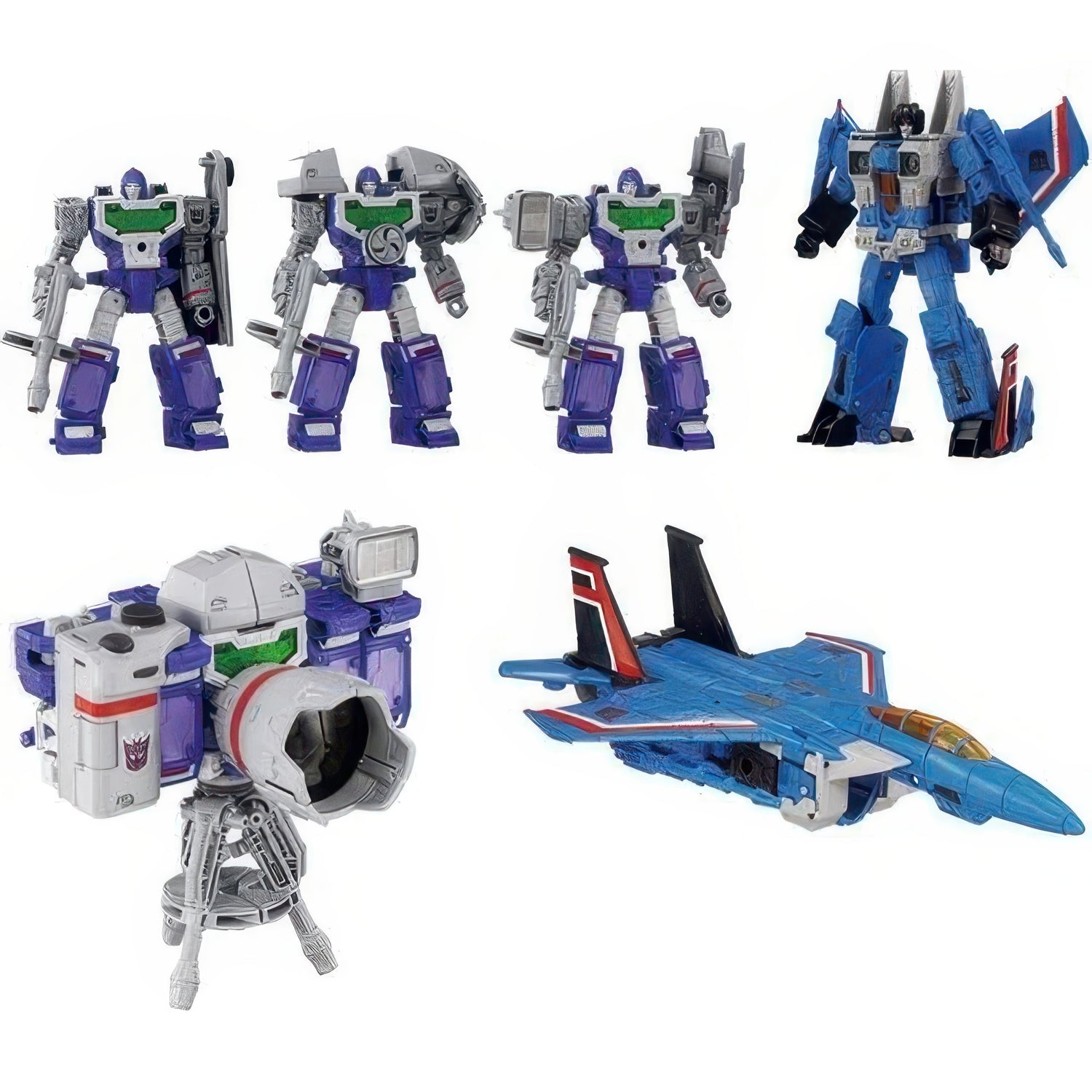 Transformers Dramatic Capture Series DCS-5 Decepticons Part 1 Reflector and Thundercracker Set