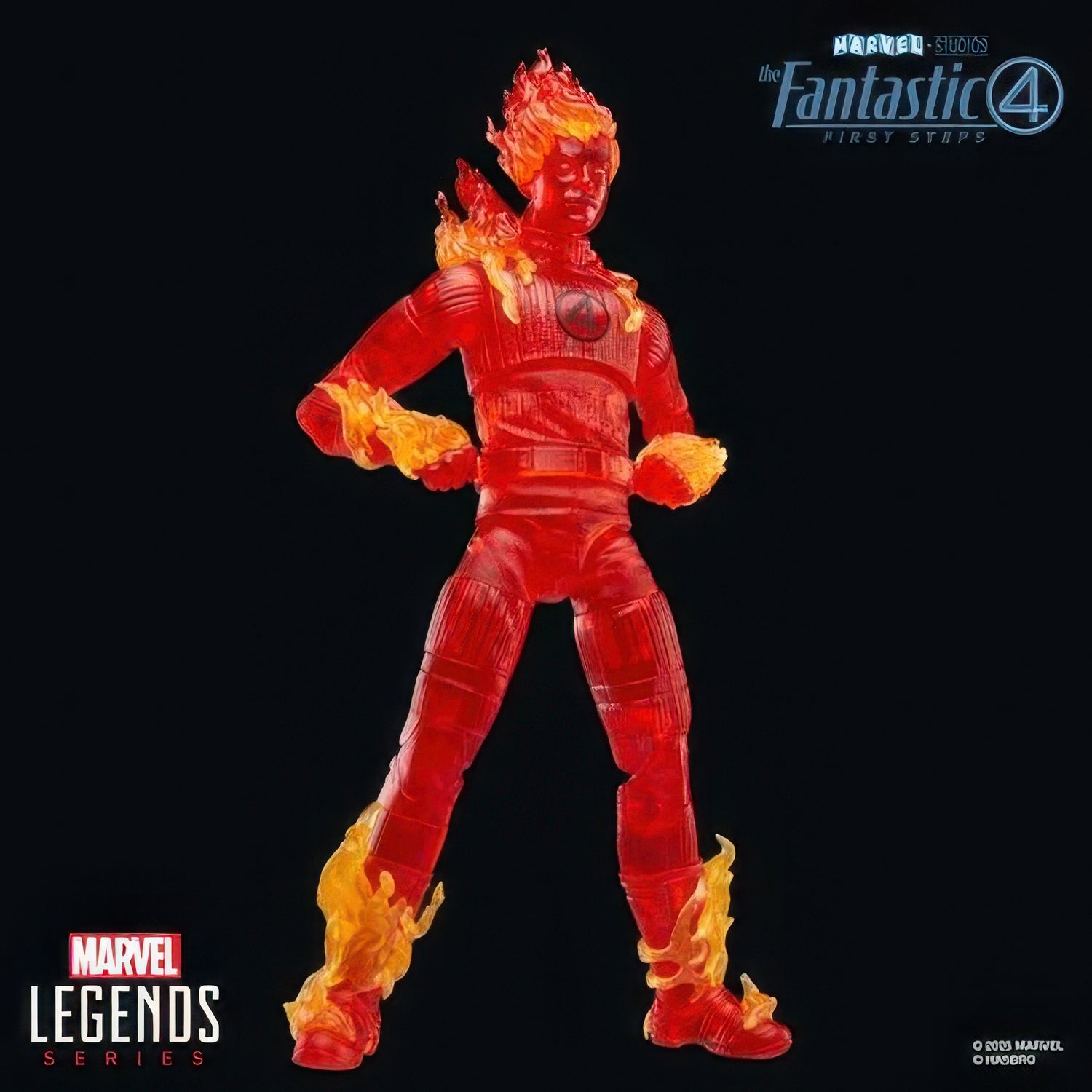 The Fantastic Four: First Steps Marvel Legends Series Human Torch 6-Inch Action Figure
