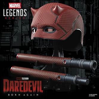 Marvel Legends Daredevil Mask and Billy Club Prop Replicas
