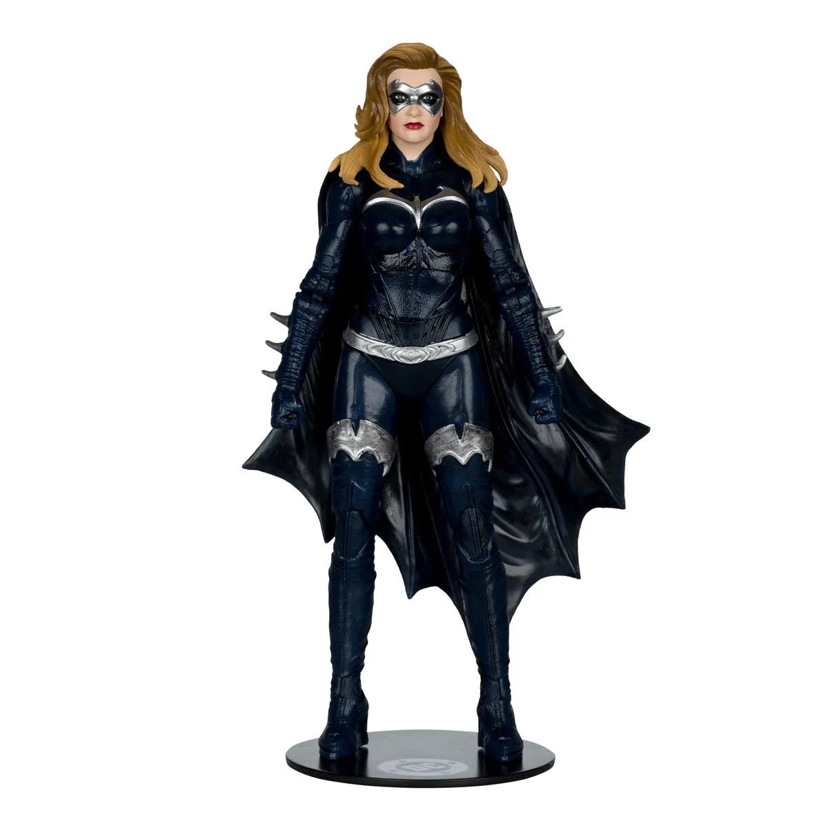 DC Multiverse Deluxe Batgirl figure from Batman & Robin movie by McFarlane Toys, detailed action figure with costume and accessories.