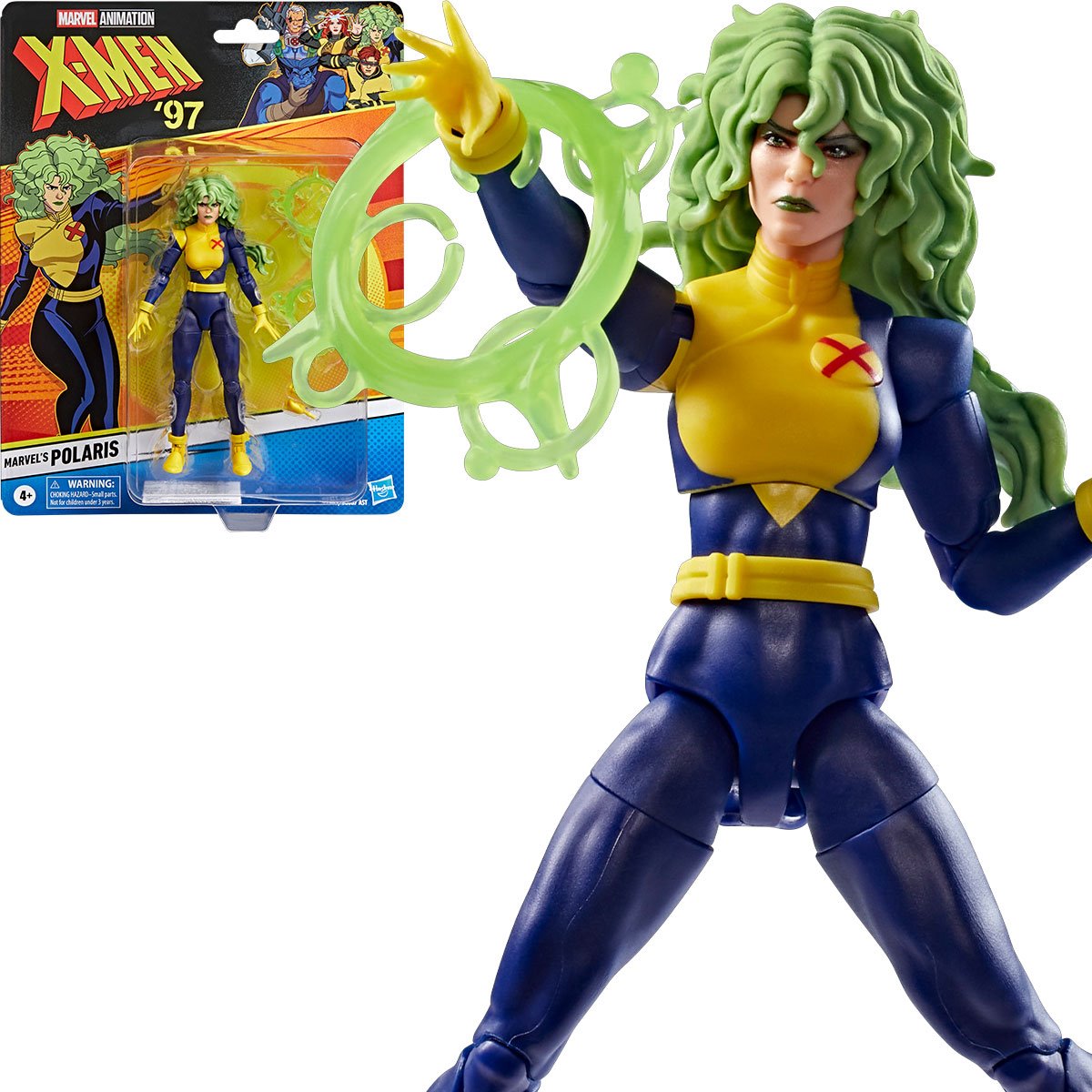 Marvel Legends X-Men 97 Polaris action figure by Hasbro, 6-inch collectible figure with detailed costume and accessories.