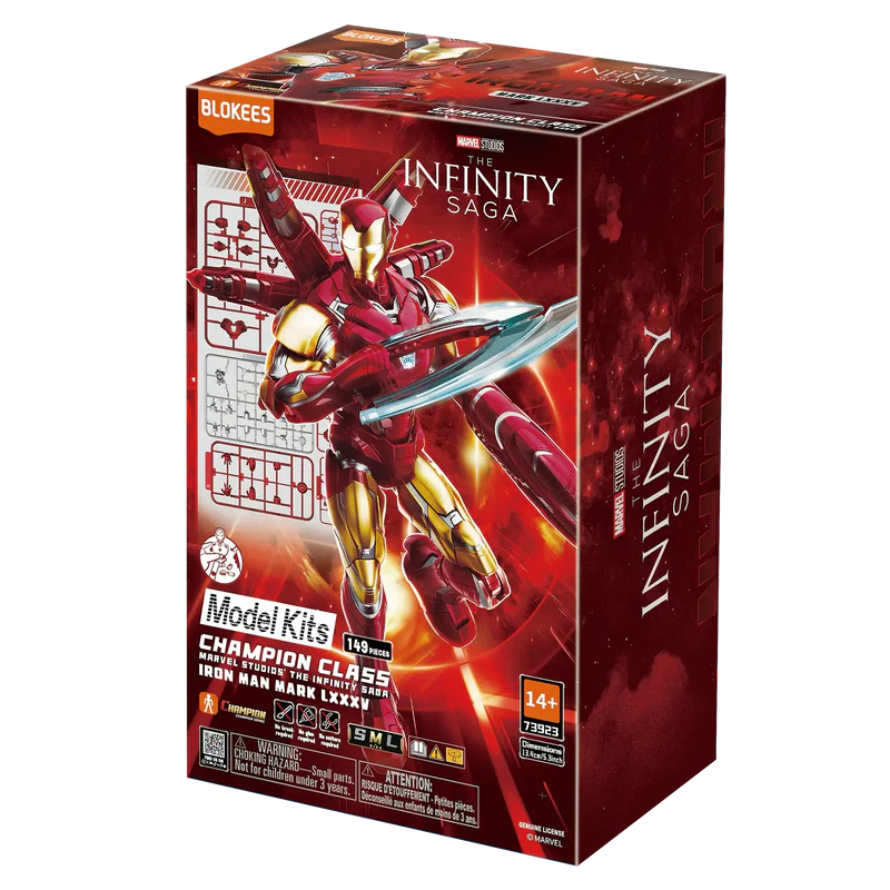 Marvel Infinity Saga Champion Class 01 Iron Man MK85 Model Kits | Blokees