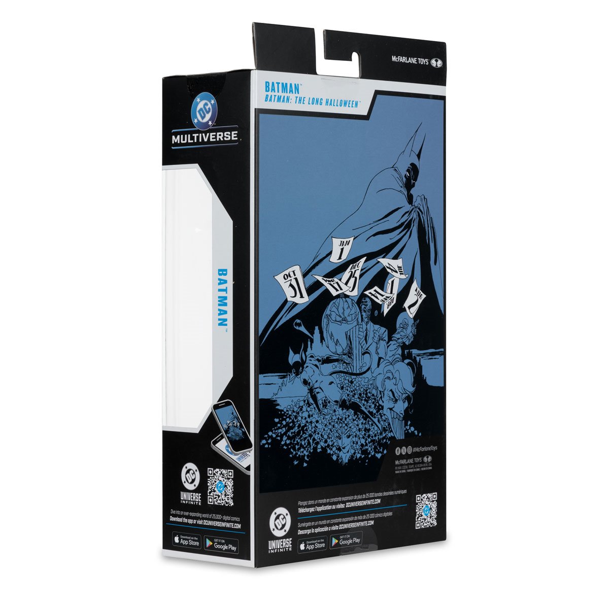 McFarlane Toys DC Multiverse Batman The Long Halloween 7-inch action figure in black suit with cape