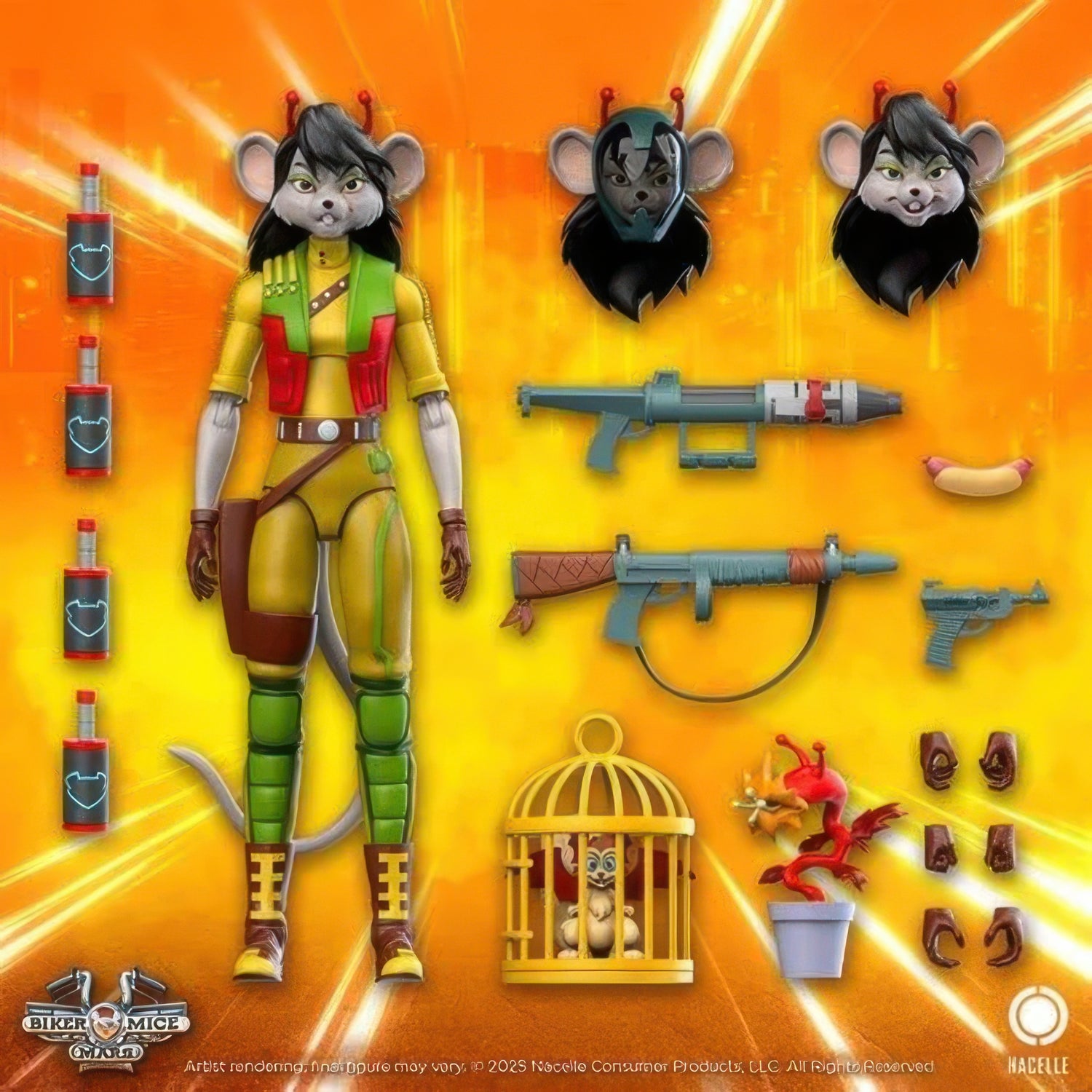 Biker Mice from Mars Wave 2 Carbine 7-Inch Scale Action Figure