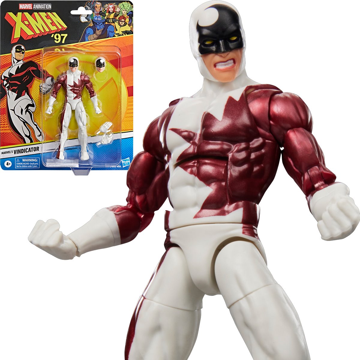 Marvel Legends X-Men 97 Vindicator action figure by Hasbro, 6-inch hero with detailed costume and accessories, posed for display.