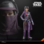 Hasbro Star Wars Black Series Zam Wesell 6-inch action figure in detailed armored outfit with accessories