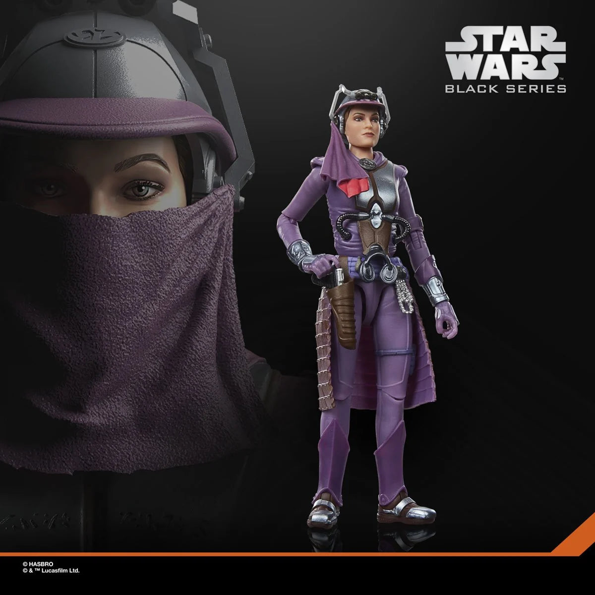 Hasbro Star Wars Black Series Zam Wesell 6-inch action figure in detailed armored outfit with accessories