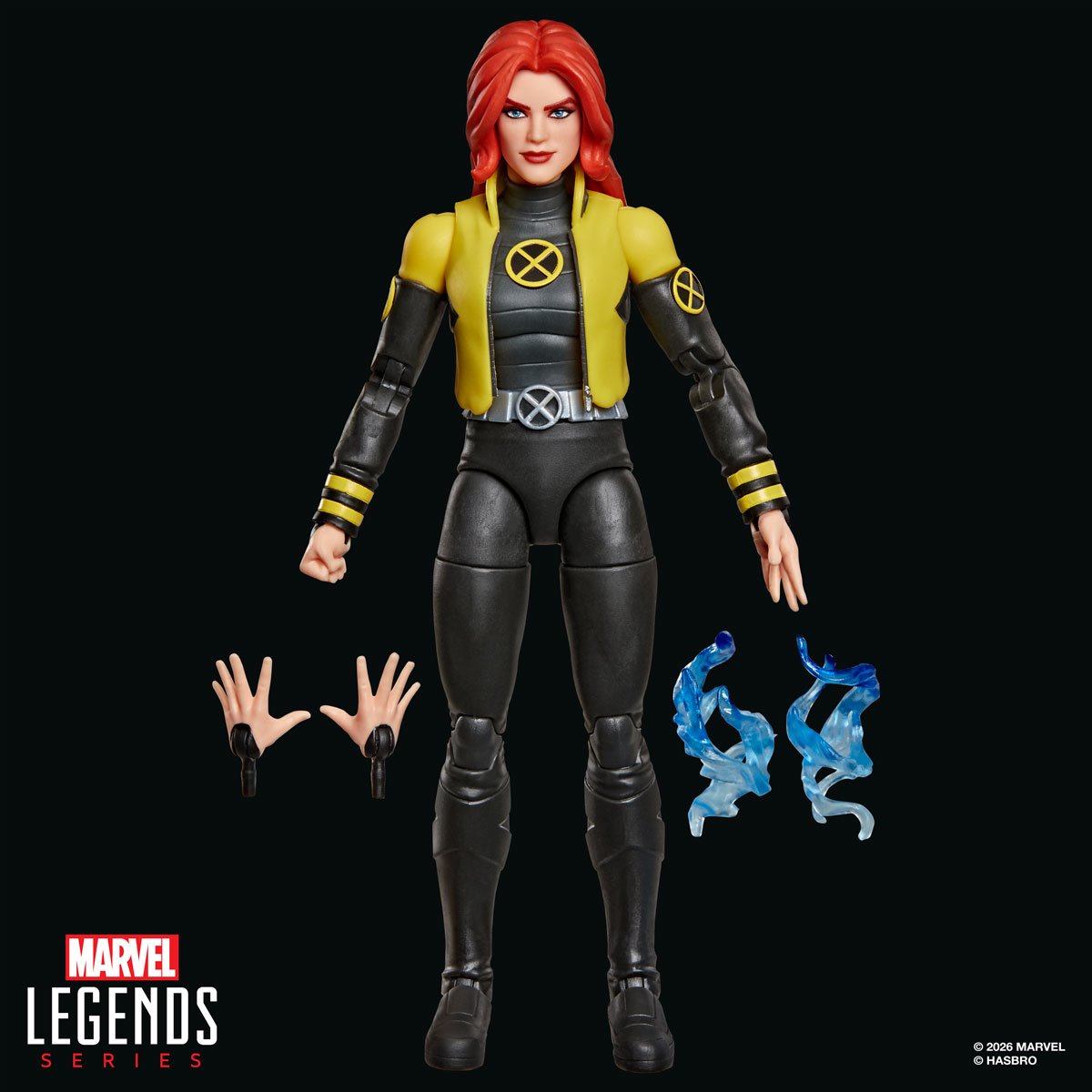 Marvel Legends X-Men 97 Jean Grey action figure by Hasbro, 6-inch collectible figure with detailed costume and pose.