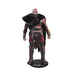 McFarlane Toys God of War Ragnarok Kratos Elite Edition 7-inch deluxe action figure with detailed armor and weapons.