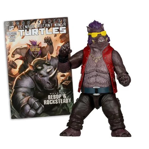 Teenage Mutant Ninja Turtles Page Punchers Wave 2 Bebop 5-Inch Scale Action Figure with Comic
