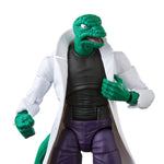 Marvel Legends Spider-Man Retro Lizard action figure by Hasbro, 6-inch figure with detailed costume and poseable limbs.