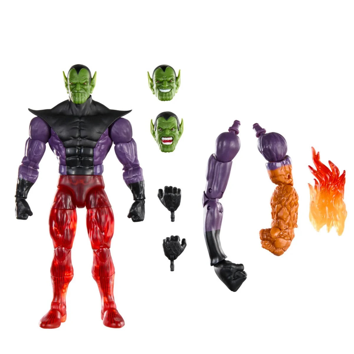 Marvel Legends Super-Skrull action figure from Hasbro, 6-inch Marvel supervillain with detailed costume and dynamic pose.