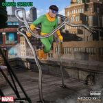 Doctor Octopus One:12 Collective action figure by New Meta, detailed figure with multiple robotic arms and comic-style design.