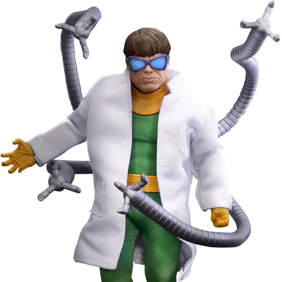 Doctor Octopus One:12 Collective action figure by New Meta, featuring detailed Spider-Man villain with multiple mechanical arms.