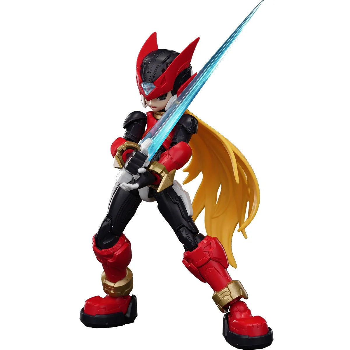 BLOKEES Mega Man Zero Champion Class 02 Model Kit figure, detailed plastic model with vibrant colors and intricate design.