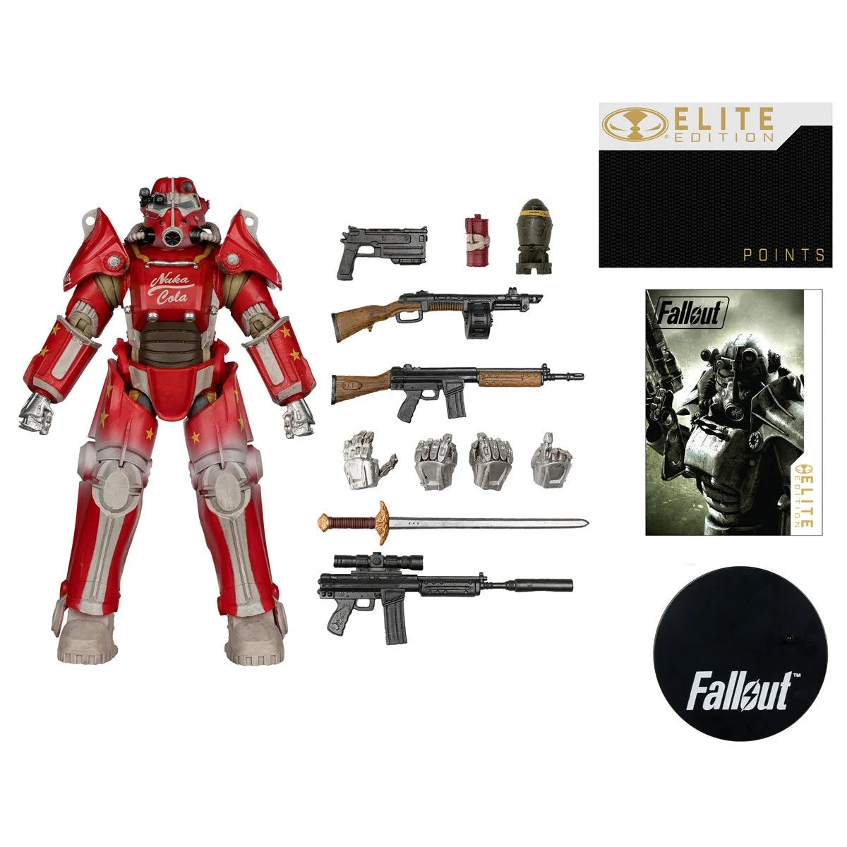 Fallout T-45B Nuka Cola Elite Edition action figure by McFarlane Toys, 7-inch deluxe collectible from the Fallout series.