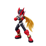 BLOKEES Mega Man Zero Champion Class 02 model kit figure with detailed armor and dynamic pose on a plain background.