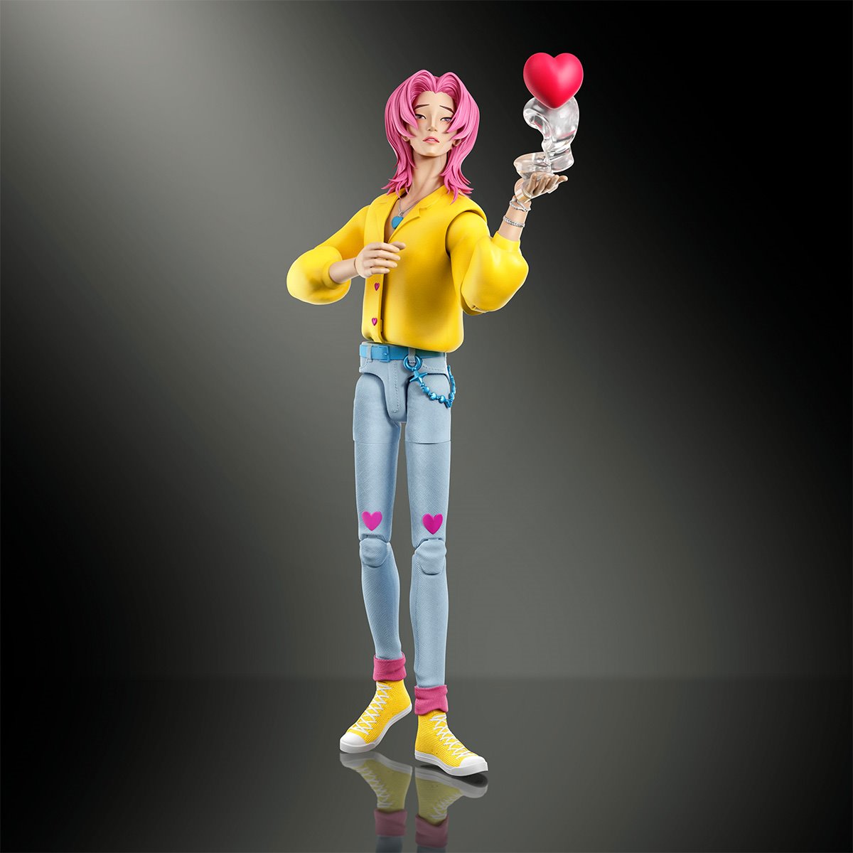 KPop Demon Hunters Saja Boys Romance Soda Pop Action Figure
