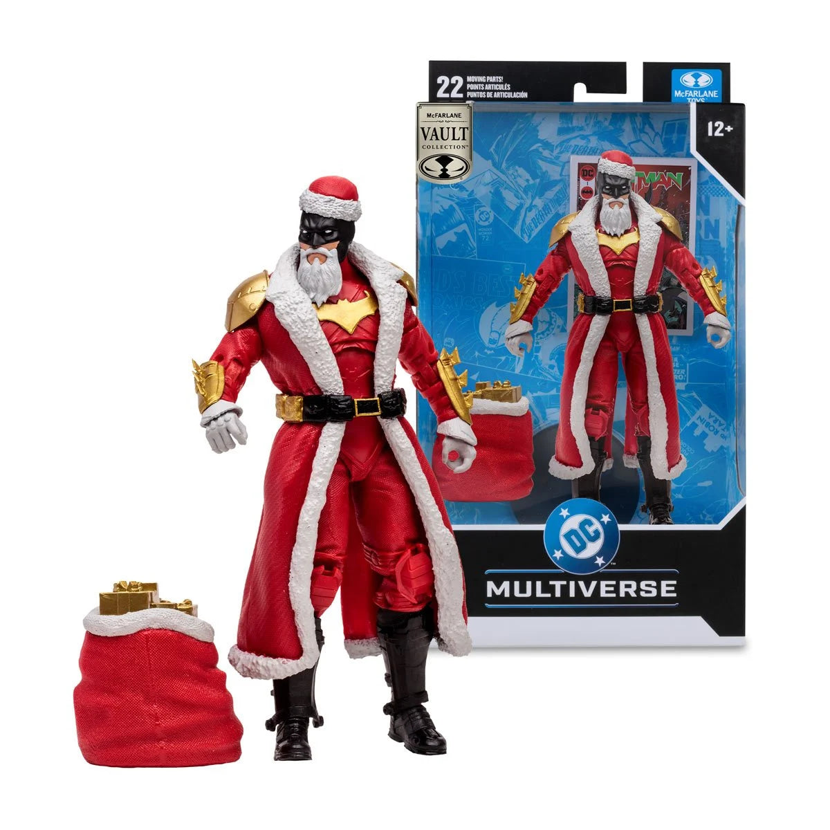 DC Multiverse McFarlane Vault Collection Wave 3 Batman Red Santa Suit 7-Inch Scale Action Figure
