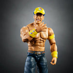 WWE Top Picks Elite Collection 2027 Wave 1 John Cena action figure by Mattel with detailed wrestling attire and accessories.