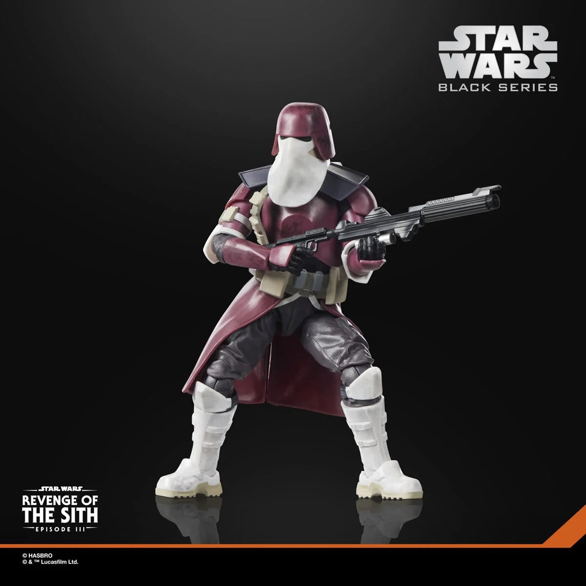 Star Wars Black Series Galactic Marine 6-inch action figure by Hasbro, detailed with armor and weaponry, standing in a dynamic pose.