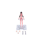 BLOKEES Neon Genesis Evangelion Mari Makinami Ilustrious Plug Suit model kit front view, detailed plastic figure with vibrant colors.