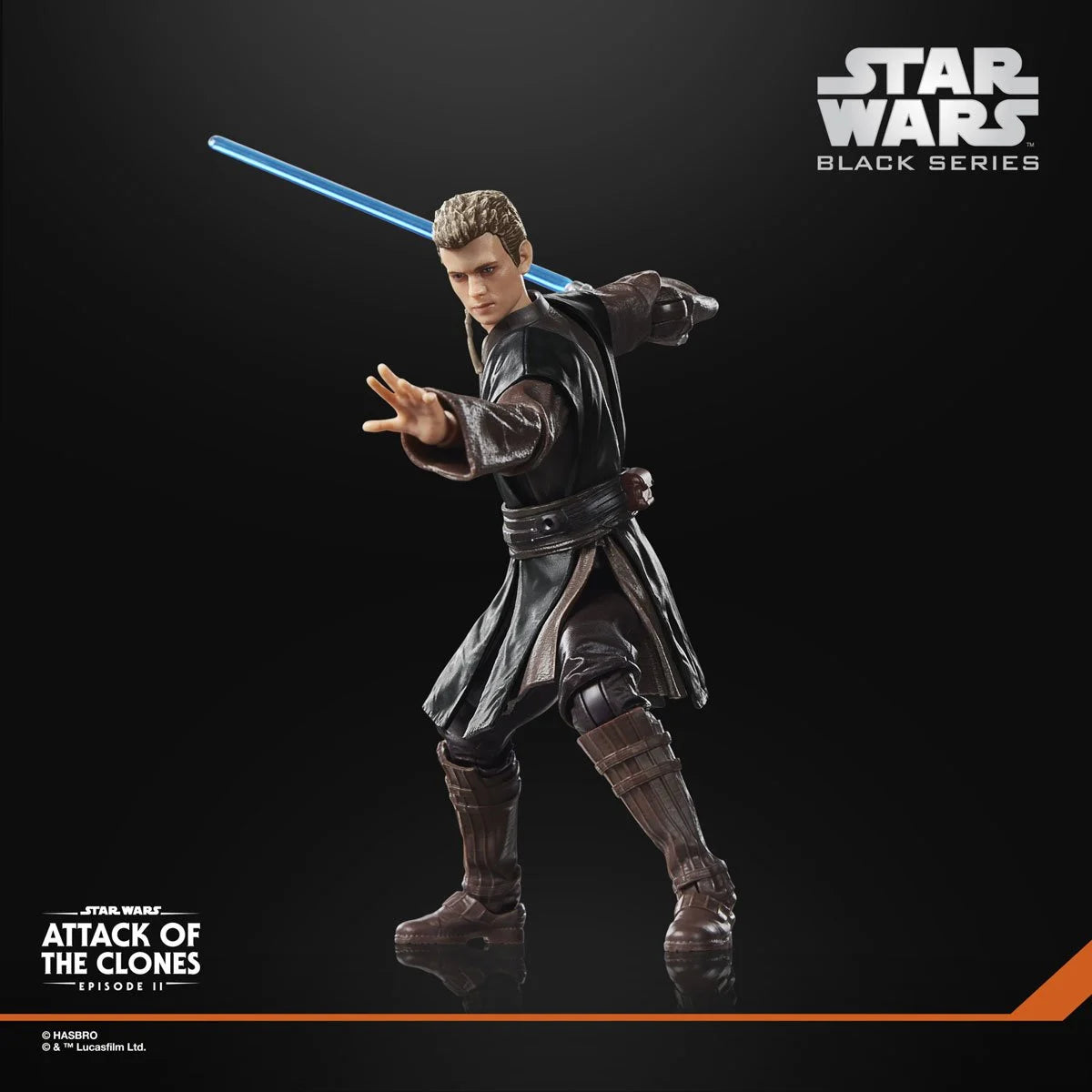 Star Wars Black Series Anakin Skywalker Padawan 6-inch action figure by Hasbro with detailed costume and pose.