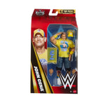 Mattel WWE Top Picks Elite Collection 2027 Wave 1 John Cena action figure standing with detailed wrestling attire and accessories.