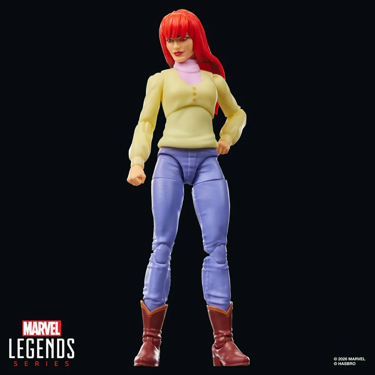 Spider-Man: The Animated Series Marvel Legends Mary Jane Watson Retro Cardback 6-Inch Action Figure