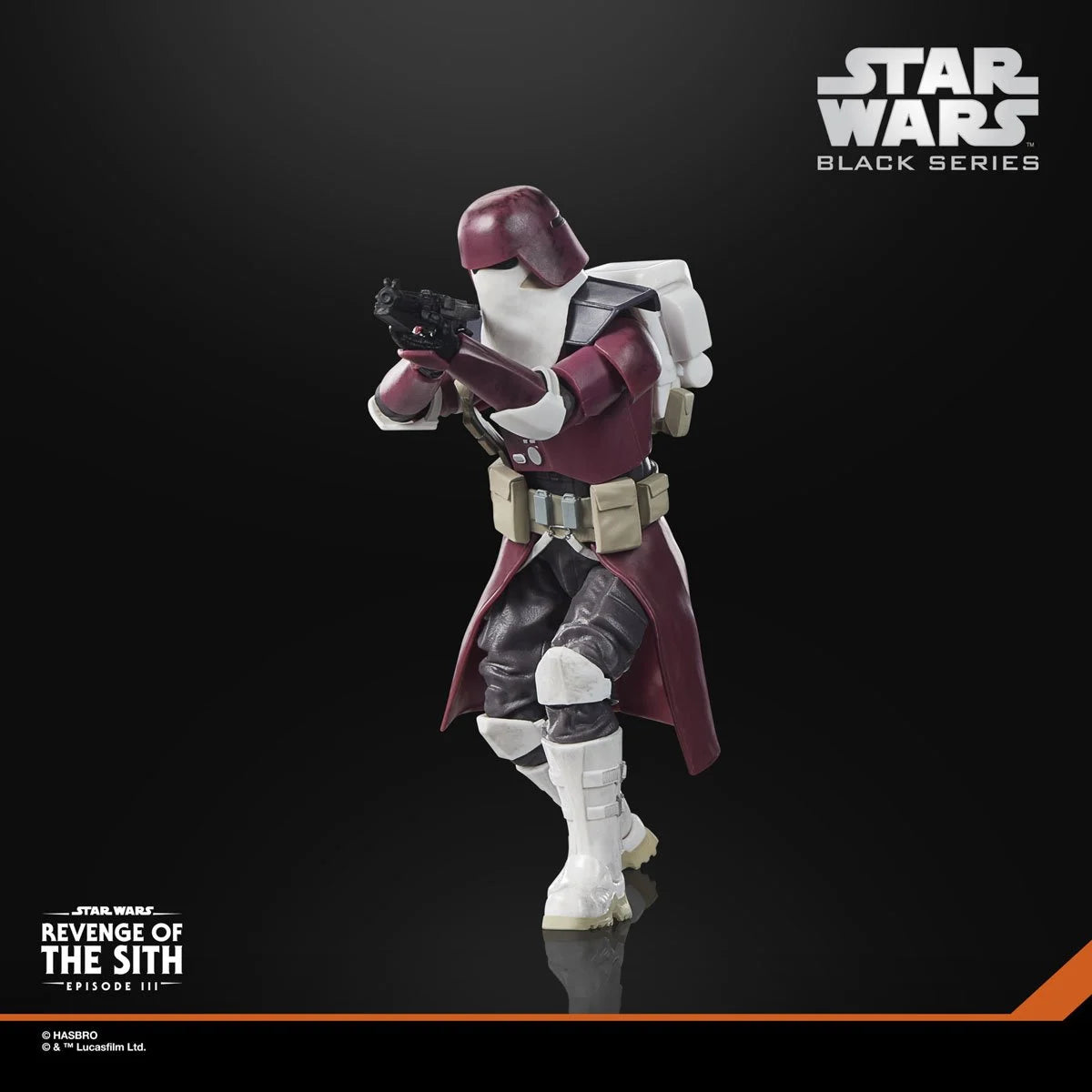 Star Wars Black Series Galactic Marine 6-inch action figure by Hasbro, detailed with armor and weapon, posed for display.