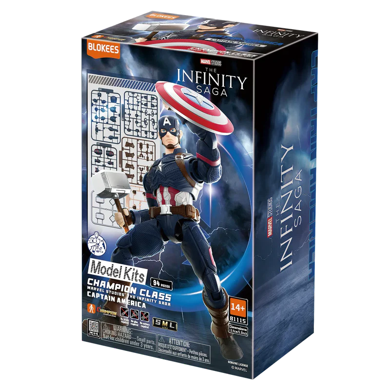 Marvel Infinity Saga Champion Class 03 Captain America Model Kits | Blokees