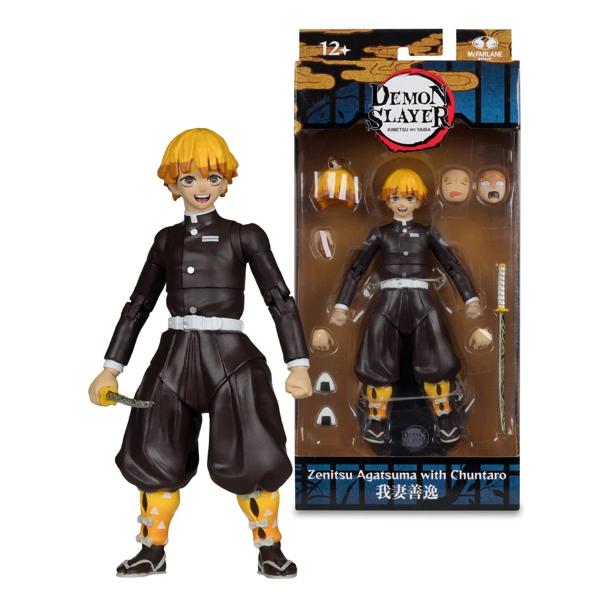 Demon Slayer Wave 8 Zenitsu Agatsuma with Chuntaro 7-Inch Scale Action Figure