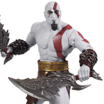 McFarlane Toys God of War Wave 2 Kratos 7-inch gaming action figure with detailed armor and weaponry, in a dynamic pose.