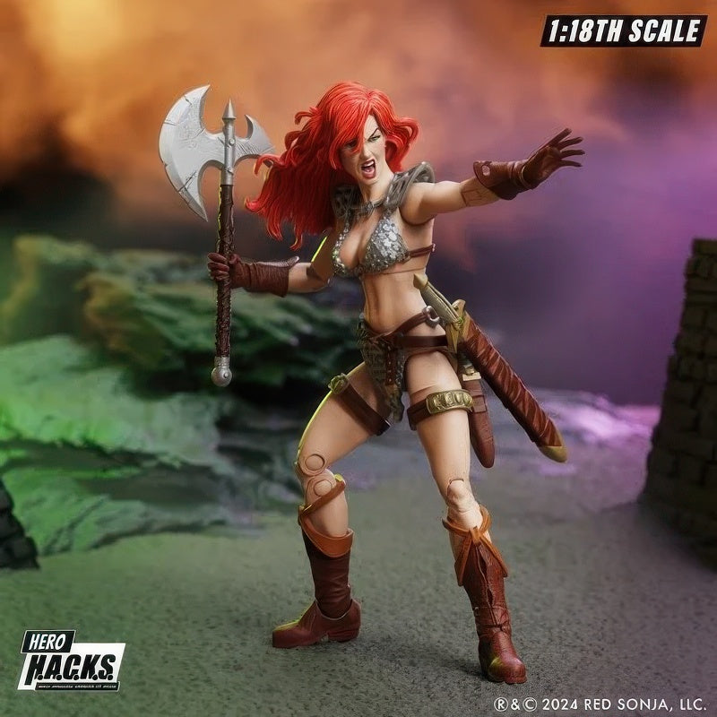 Hero H.A.C.K.S. Red Sonja 1:18 Scale Action Figure