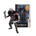 McFarlane Toys God of War Ragnarok Kratos Elite Edition 7-inch deluxe gaming action figure with detailed sculpt and accessories.