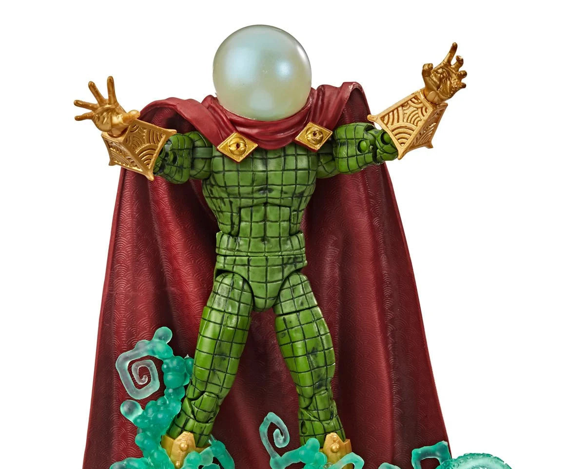 Marvel Legends Spider-Man Mysterio 6-inch action figure by Hasbro, detailed costume with dynamic pose and vibrant colors.
