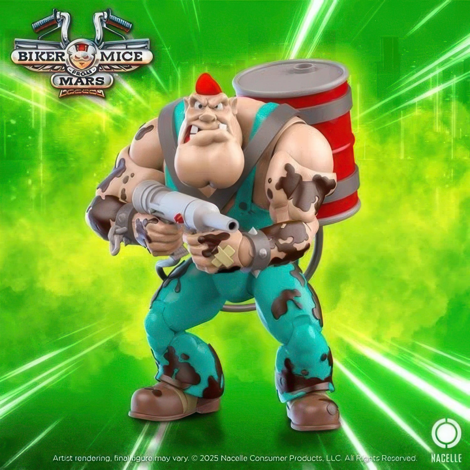 Biker Mice from Mars Wave 2 Greasepit 7-Inch Scale Action Figure