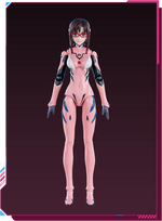 BLOKEES Neon Genesis Evangelion Mari Makinami Ilustrious Plug Suit model kit, detailed figure with vibrant colors and intricate design
