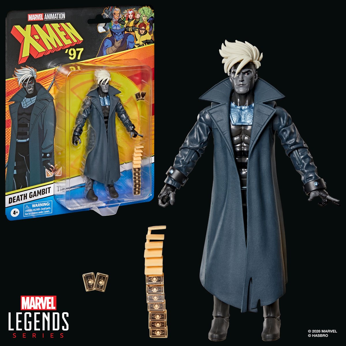 Marvel Legends X-Men 97 Death Gambit action figure by Hasbro, 6-inch figure with detailed costume and dynamic pose.