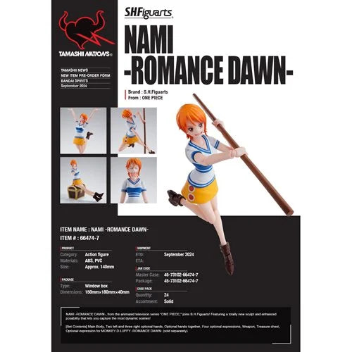 One Piece Nami Romance Dawn S.H.Figuarts Action Figure - Reissue