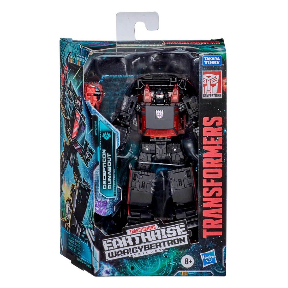 Transformers War for Cybertron Earthrise Deluxe Decepticon Runabout figure by Hasbro, showing the robot mode and detailed design.