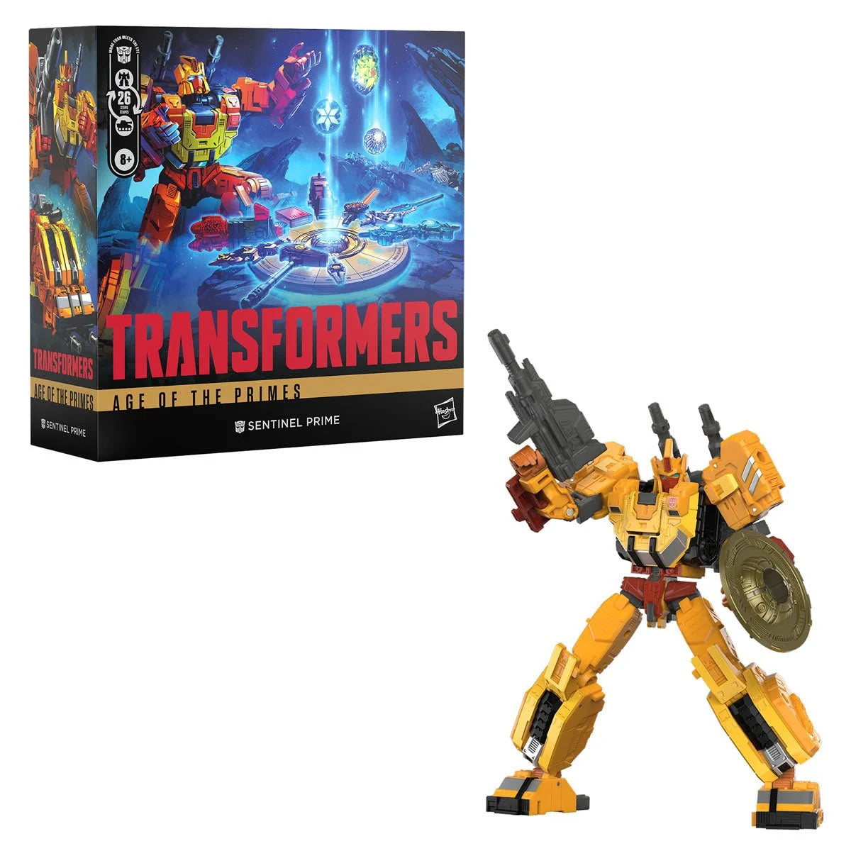Transformers: Age of the Primes Voyager Class Sentinel Prime & Artifact Holder Action Figure Set