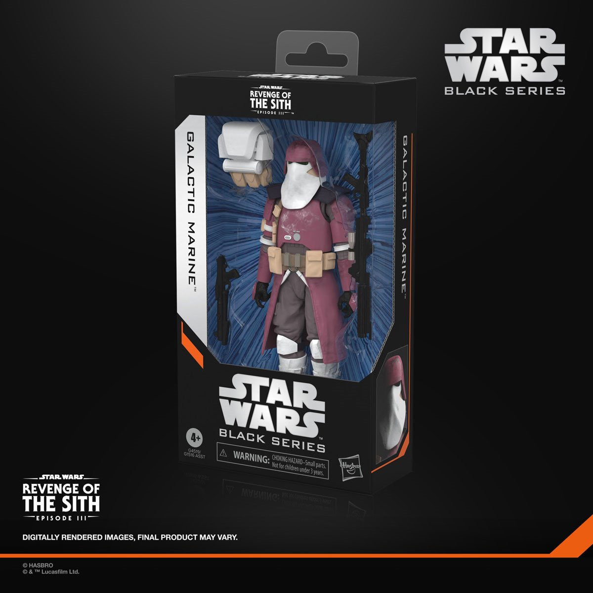 Star Wars Black Series Galactic Marine 6-inch action figure by Hasbro, detailed military figure from the Star Wars universe.