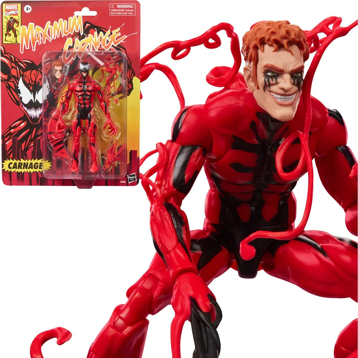 Maximum Carnage Marvel Legends Series Carnage Retro Cardback 6-Inch Action Figure