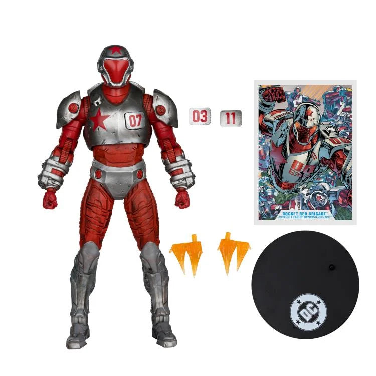Justice League: Generation Lost DC Multiverse Rocket Red Brigade Action Figure
