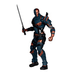 DC Multiverse Deathstroke Arkham Origins action figure by McFarlane Toys, 7-inch scale, detailed combat costume and weapon accessories.