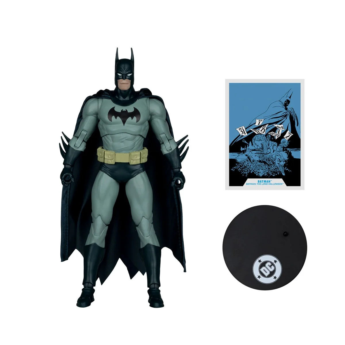 McFarlane Toys DC Multiverse Batman The Long Halloween 7-inch action figure in detailed black costume