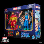 Marvel Legends Iron Man and Spiral 6-inch action figures by Hasbro, detailed superhero figures with dynamic poses.