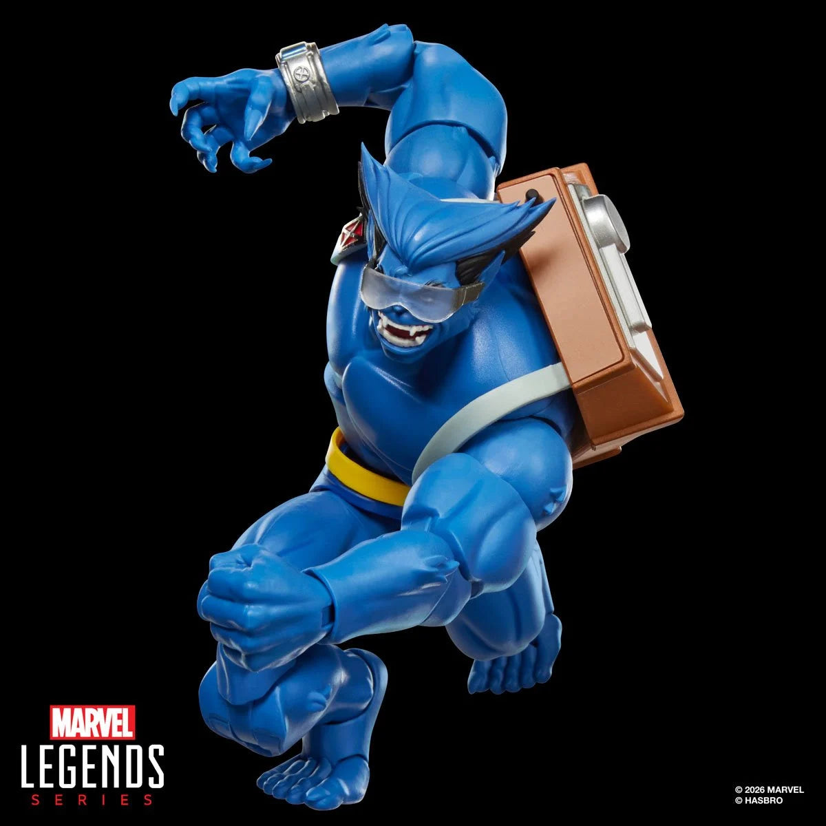 Marvel Legends Series Beast action figure from X-Men '97 by Hasbro, 6-inch collectible toy with detailed costume and fierce pose